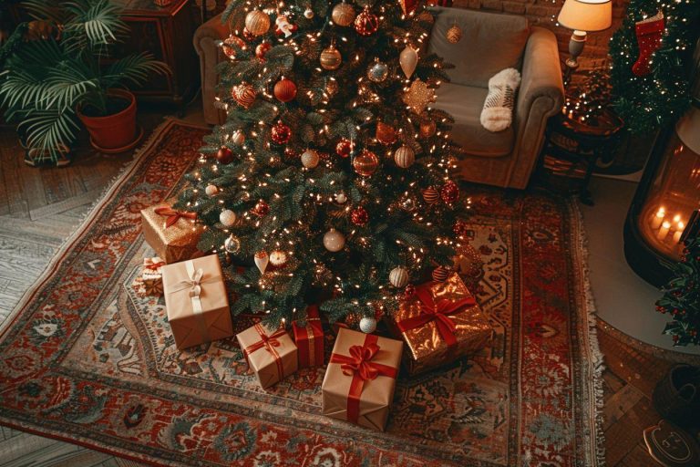 Comment dissimuler élégamment le pied de son sapin de Noël ?